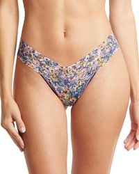 Hanky Panky - Printed Signature Lace Low Rise Thong - Lyst