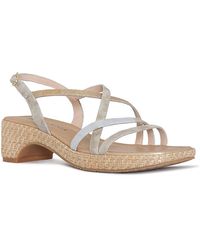 Donald J Pliner - Slip On Strappy Espadrille High Heel Sandals - Lyst