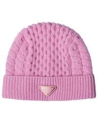 Prada - Wool Beanie - Lyst