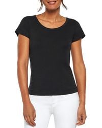 Three Dots - Round Neck Slim Fit Tee - Lyst