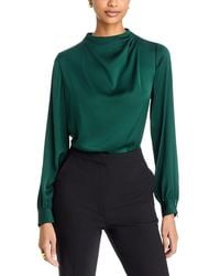 Tahari - The Ember Silk Stretch Blouse - Lyst