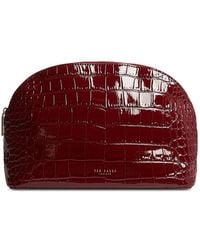 Ted Baker - Valoris Croc Embossed Large Washbag - Lyst