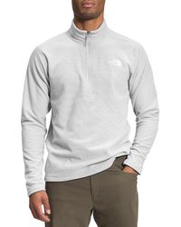The North Face - Textured Cap Rock Quarter Zip Pullover - Lyst