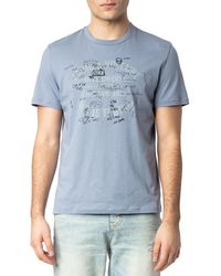 Zadig & Voltaire - Tommy Graffiti Logo Graphic Tee - Lyst