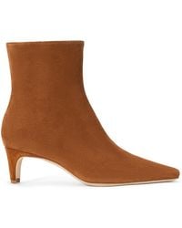 STAUD - Wally Suede Ankle Boots - Lyst