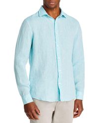 Bloomingdale's - The Store At Bloomingdale's Linen Yarn - Dyed Solid Classic Fit Shirt - Lyst