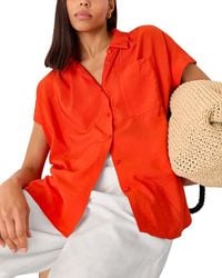 Whistles - Nicola Button Front Shirt - Lyst