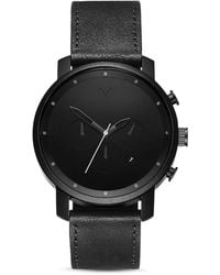 MVMT D-mc01bb Men's Chronograph Date Bracelet Strap Watch - Black