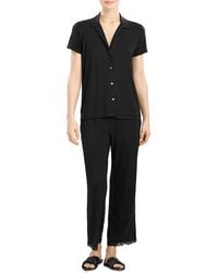 Natori - Feathers Essentials Short Sleeve Pajama Set - Lyst