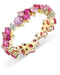 Sydney Evan - 14K Wicked Sapphire, Amethyst, & Diamond Glinda Ring - Lyst