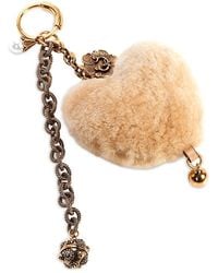 Chloé - Symbols Shearling Heart Charm - Lyst