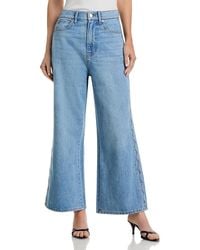 Veronica Beard - Taylor High Rise Cropped Wide Leg Jeans - Lyst