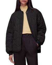 Whistles - Ida Short Quilted Coat - Lyst