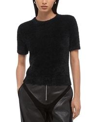 Helmut Lang - Cropped Eyelash Tee - Lyst