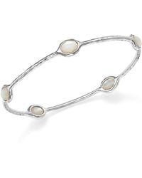 Ippolita - Sterling Silver Rock Candy Five Stone Bangle In Mother - Of - Pearl - Lyst