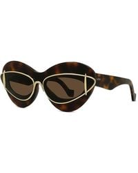 Loewe - Double Frame Cat Eye Sunglasses, 67Mm - Lyst