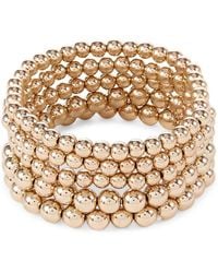 Aqua - Beaded Multi Set Bracelet - Lyst