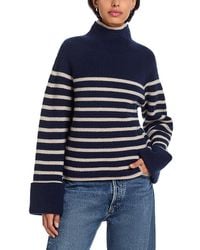 Rag & Bone - Ilaria Stripe Turtleneck Wool Sweater - Lyst