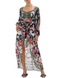 CAMILLA - Silk Swim Cover-Up Kaftan - Lyst