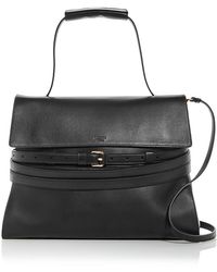 Moschino - Tie Me Leather Top Handle Bag - Lyst