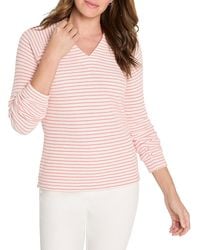 NIC+ZOE - Soft Thermal Split Neck Top - Lyst