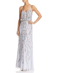 Adrianna Papell Embellished Blouson Gown - Multicolour