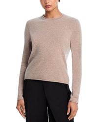 Aqua - 100% Cashmere Rolled Edge Sweater - Lyst