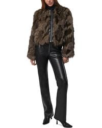 Apparis - Lillet Faux Fur Patchwork Bomber Jacket - Lyst