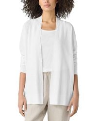 Eileen Fisher - Linen Cotton Long Cardigan - Lyst