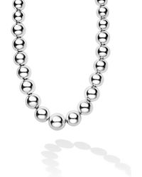 Lagos - Sterling Caviar Bubbly Graduated Bead Collar Necklace, 18 - Lyst