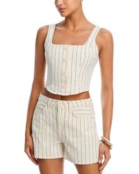 L'Agence - Saga Button Front Tank - Lyst
