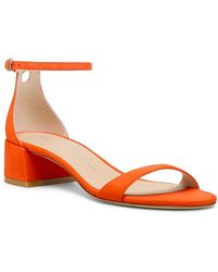 Stuart Weitzman - Nudist Block Heel Sandals - Lyst