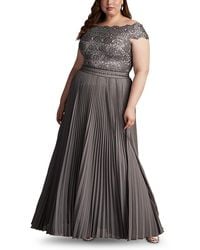 Tadashi Shoji - Plus Bode Sequin Embroidered Lace And Tulle Gown - Lyst