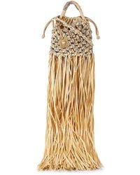 Kurt Geiger - Kensington Mini Crystal Embellished Macrame Shoulder Bag - Lyst