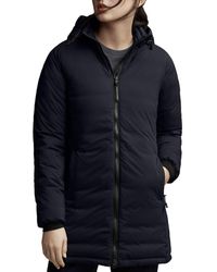 Canada Goose Camp Hoody Packable Mid - Length Down Coat - Blue