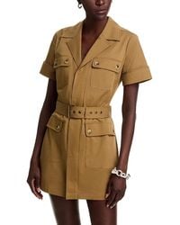 FRAME - The Safari Belted Dress - Lyst