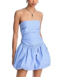 Steve Madden - Gigi Bubble Hem Poplin Mini Dress - Lyst
