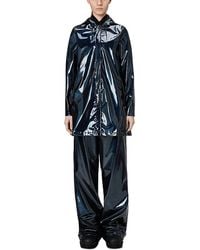 Rains - Hooded A-Line Rain Jacket - Lyst