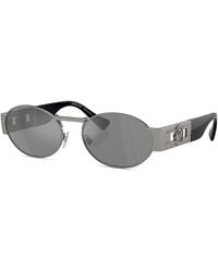 Versace - Medusa Oval Sunglasses, 56Mm - Lyst