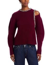 Jonathan Simkhai - Monroe Wool-Blend Round Neck Pullover Sweater - Lyst
