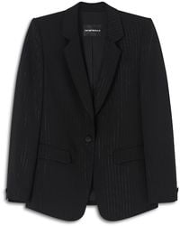 Emporio Armani - One Button Blazer - Lyst