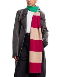 Echo - Art Blocks Striped Wool & Cashmere Scarf - Lyst