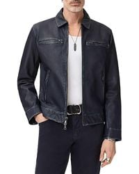 John Varvatos - Nicholas Burnished Leather Jacket - Lyst