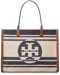 ella jacquard stripe tote bag