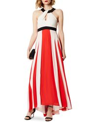 karen millen halter neck maxi dress