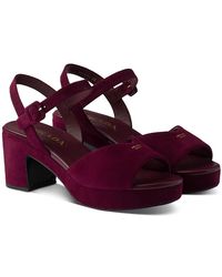 Prada - Padded Suede Sandals - Lyst