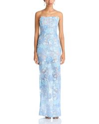 Bronx and Banco - Farah Strapless Sequined Maxi Dress - Lyst