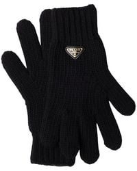 Prada - Wool Gloves - Lyst