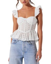 Astr - Baylin Bustier Peplum Top - Lyst