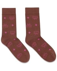 MCM - Monogram Knit Socks - Lyst